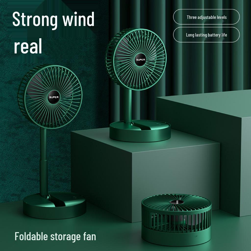 Rechargeable Portable Telescopic USB Fan: Powerful Multifunctional Desktop Folding Fan