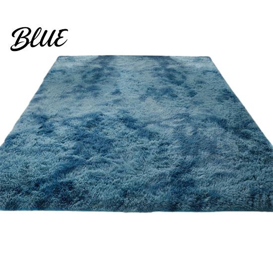 Soft Area Rug Floor Carpet Star Fluffy Tie-Dye Modern Long Plush Non-slip Machine Washable Living