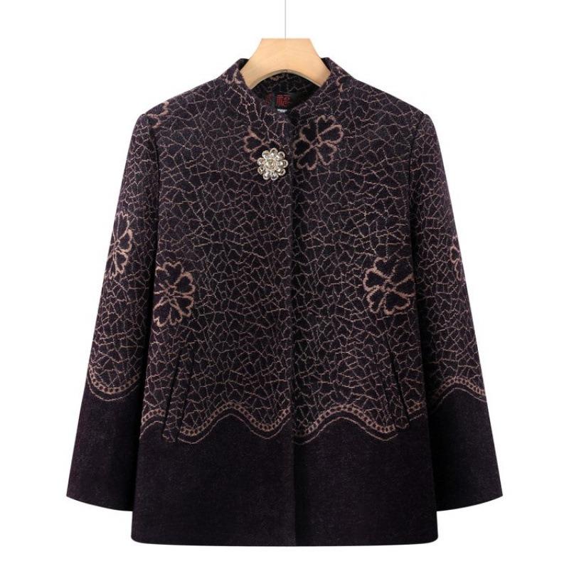 Grandma winter imitation mink velvet coat year old 0 old clothes autumn and winter new mother autumn and winter woolen coat