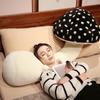 Giant 130cm Creative Soft Long Mushroom Pillow Plant Toys Cushion Plush Stuffed Sofa Floor Home Sofa Pillow Children Girls Gift