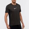 Nike Solid Color Sports Crew Neck Pullover Short Sleeve T-Shirt Men Tops Black Brown 834241-014
