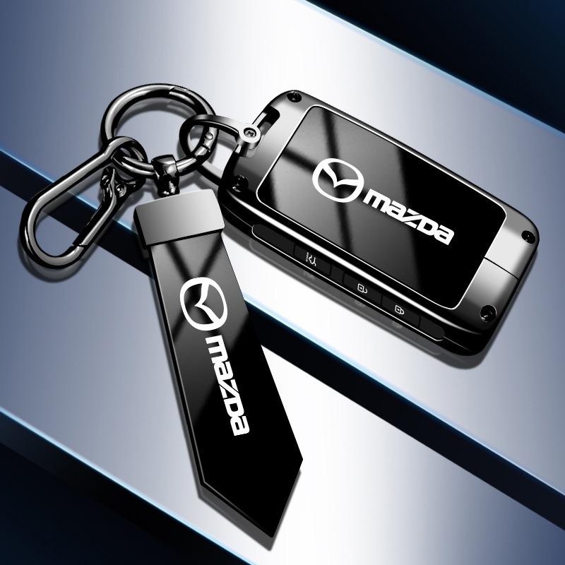 New Zinc Alloy Car Smart Key Case Cover Holder For Mazda 3 Alexa CX30 CX-4 CX5 CX-5 D CX8 CX-8 CX-30 CX9 CX-9 Keychain Accessories
