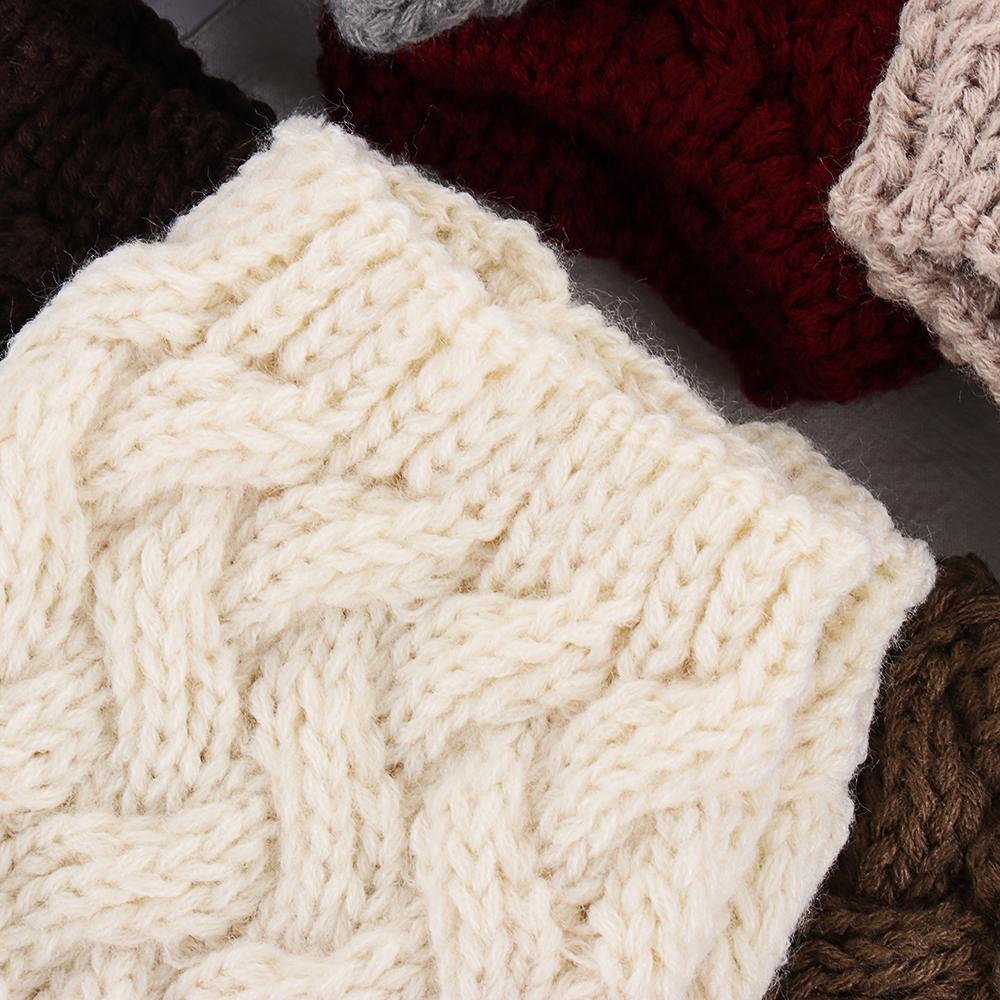 Winter Knitted Crochet Leggings Ankle Toppers Boot Cuffs Knee High Boot Socks Leg Warmer Socks