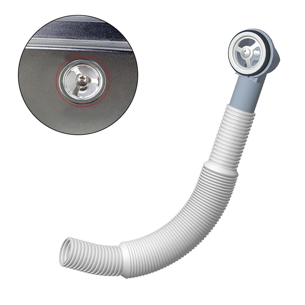 Sleek White and Gray Options Available In Adjustable Sink Overflow Pipes