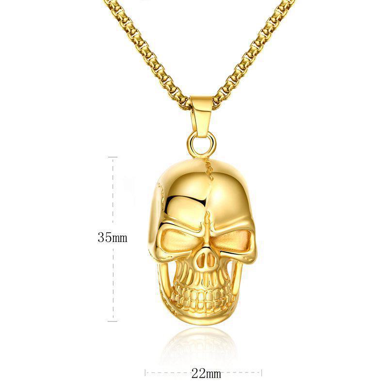Exaggerated Personality, Oversized Skull Necklace, Men'S Fashion Is Popular