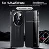 Genuine Leather Flip Cover Case For HUAWEI Mate 70 Pro RS Mate 60 Smart View Wake Sleep Call ID Display