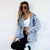 2026 Mohair Denim Jacket: Loose-Fit, Ripped, Versatile Women's Coat - European & American Harajuku Style