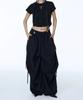 Chil Hana Two Six Girdle Skirt Silhouette Pants (Black)
