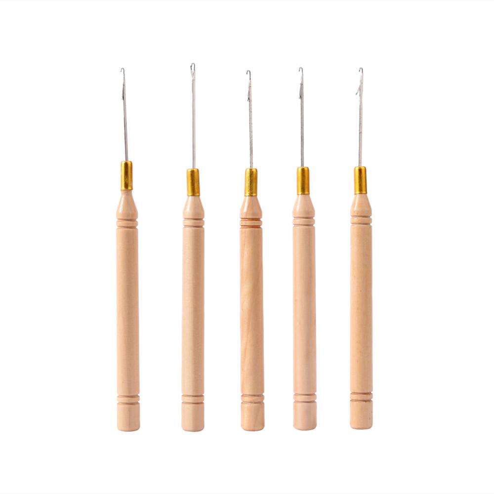 Korean Copper Handle Hair Extension Crochet Hook for Hair Weaving