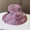 Spring and Summer New Sunscreen Hat Women's Breathable Sunshade Cool Hat Eugen Yarn Big Edge UV Protection Sun Hat