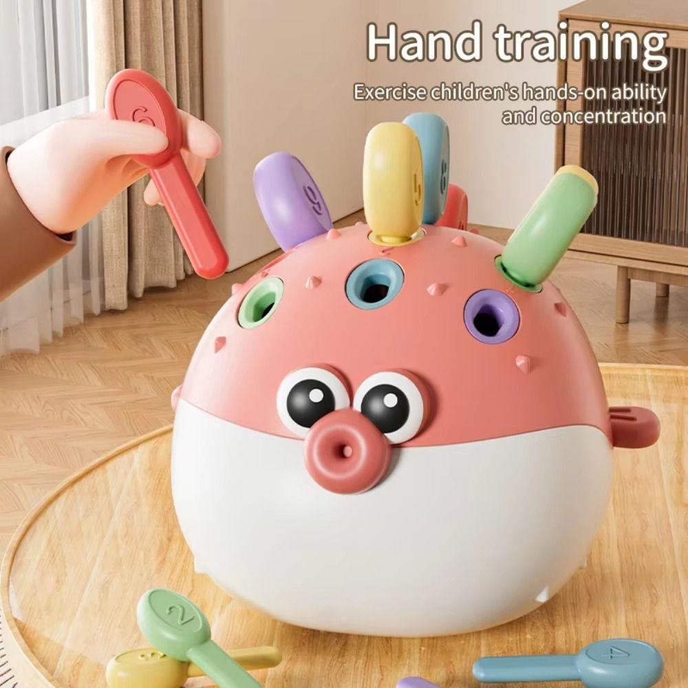 Plastic Focused Training Puzzle Toys Early Education Pufferfish Puzzle Toy Boy Girl Infants