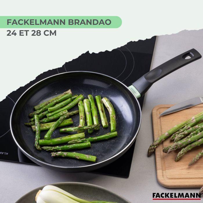 Set de 2 poêles - FACKELMANN - Brandao - Antiadhésives céramique - 24 et 28 cm