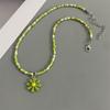 1 PC Colorful Rice Beads Handmade Choker Necklace For Girl Women Spring Summer Holiday Necklace Gift Neck Jewwelry