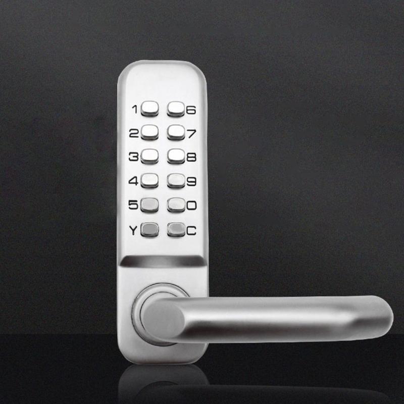 Keyless Entry Door Lock with Handle High Security Door Lock Zinc Alloy Combination Code Lock for 1.38-2.36'' Thick Doors