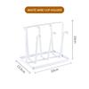 Drying Shelf Home Storage Mug Hooks Metal Cup Drying Rack with 6 Hooks Non-Slip Silicone for Mugs, Glasses, and Bottles