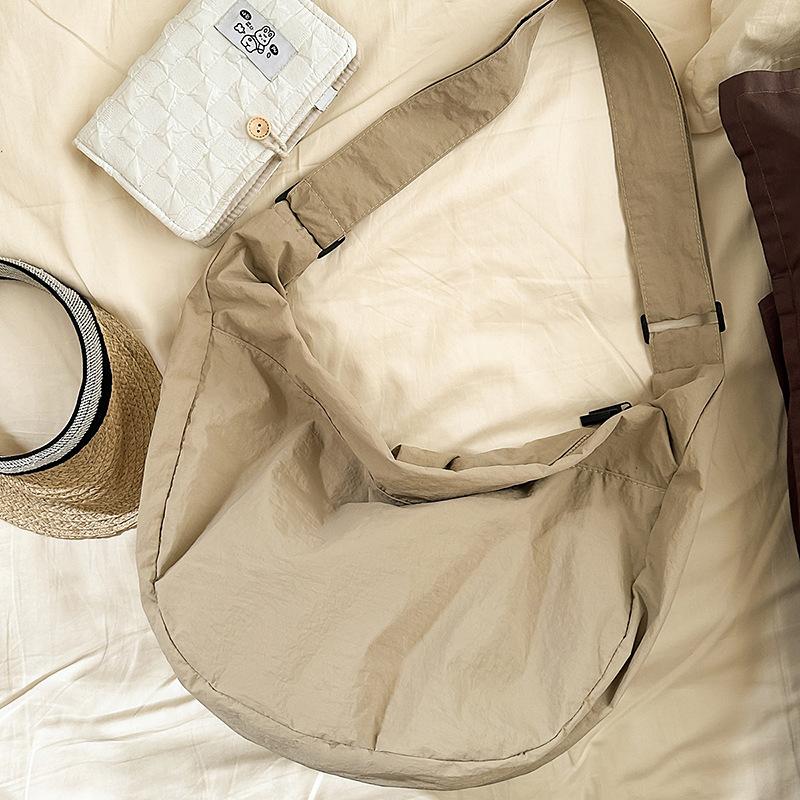 Simple Lazy Wind Bag Women's Literary and Artistic Large-capacity Messenger Bag Student Shoulder Bag Leisure Sports Tote Bag