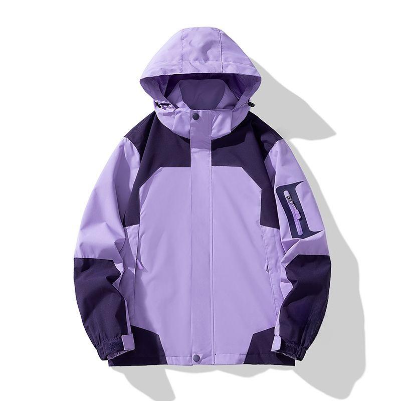 Men Women Outdoor Waterproof Windproof Jacket Multi Color Fashion Trendy Youth Outdoor Hiking Camping Windbreaker Coat