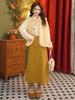 Zhang Jiayuan Retro A-line Suit Skirt for Women, Mid-length Versatile Style #S15069
