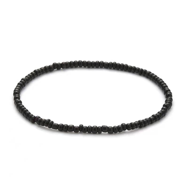 Colorful Beads Anklets Summer Beach Boho Women Elastic Rope Chains Adjustable Ankle Bracelet Beach Jewelry Vacation Accessories