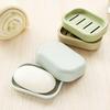 Soap Dish with Drainage Layer Shampoo Bar Holder with Lid Soap Tray Keeps Soap Dry And Clean for Bathroom Shower Bathtub Kitchen