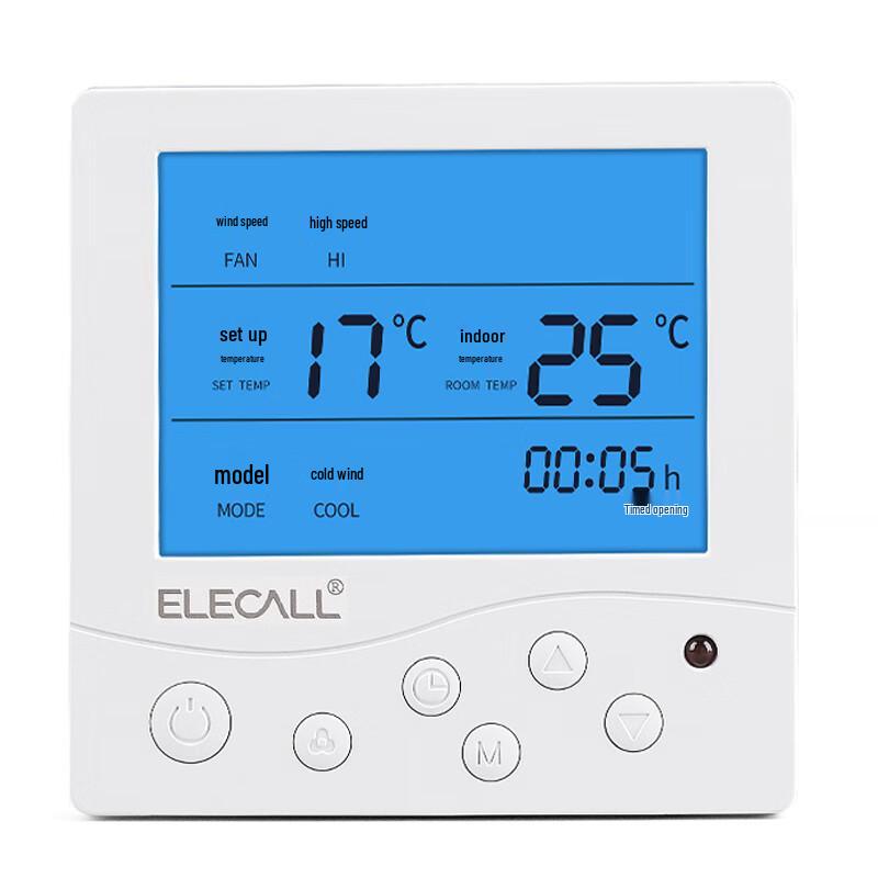 ELECALL EK8801FB Central AC LCD Thermostat Panel