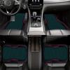 2pcs/4pcs Futuristic Tech Aesthetic Themed Car Floor Mats, Universal Car Interior Mats, Durable, Suitable For All Types Of Sedan