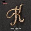 Men's Suit Jacket Brooch: Elegant English Letter Pin for a Stylish Touch