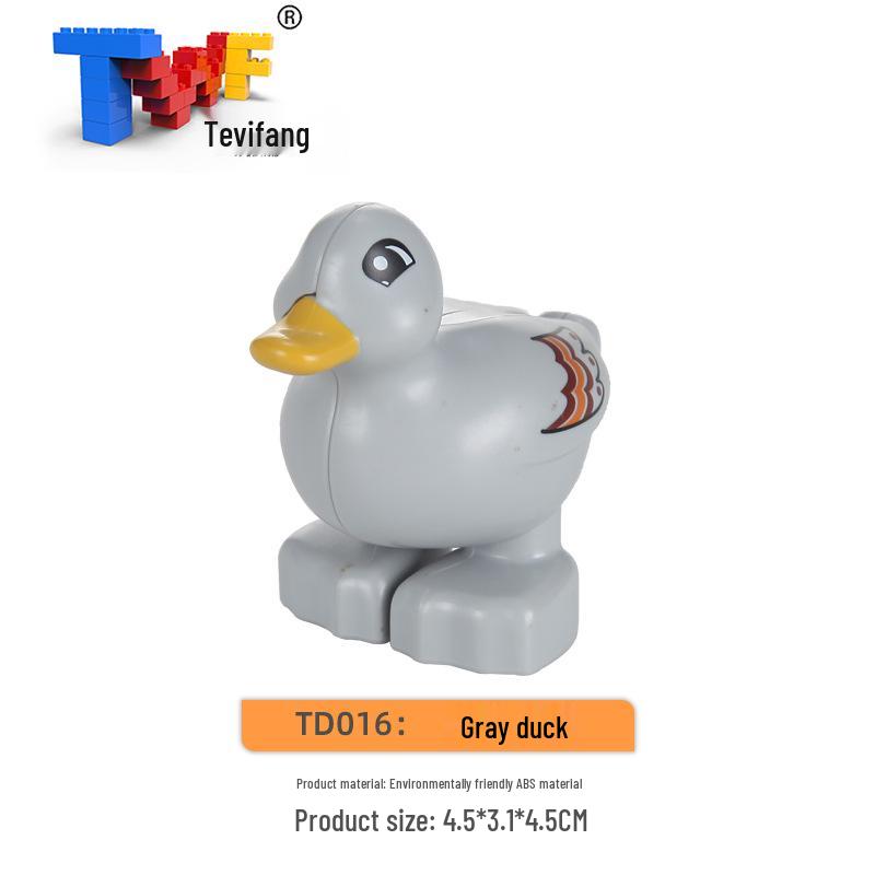 Large Particle Building Blocks: Compatible Prairie Ocean Animal Farm Educational Toys for Kids