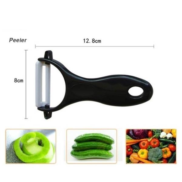 Sada 5 keramických nožů 3" 4" 5" 6" palců+ škrabka + kryty Sada nožů na ovoce Kuchyňské nože Řezací nástroje