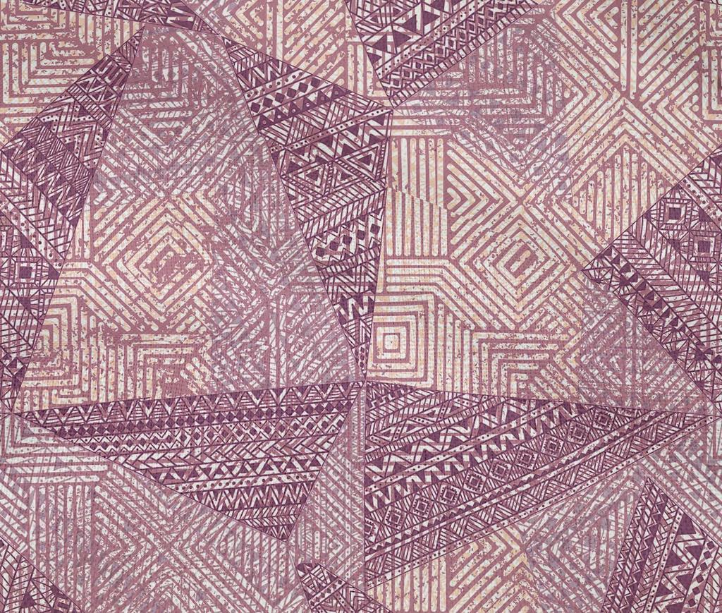 oneOone Bavlněná flex látka tmavě purpurová, abstraktní šicí materiál, tištěná látka na yard, 40 palců