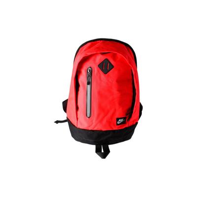 Zipper Minimalist Solid Color Splicing Large Capacity Classic Logo Polyester Backpack Unisex Backpack Red BA4735-618