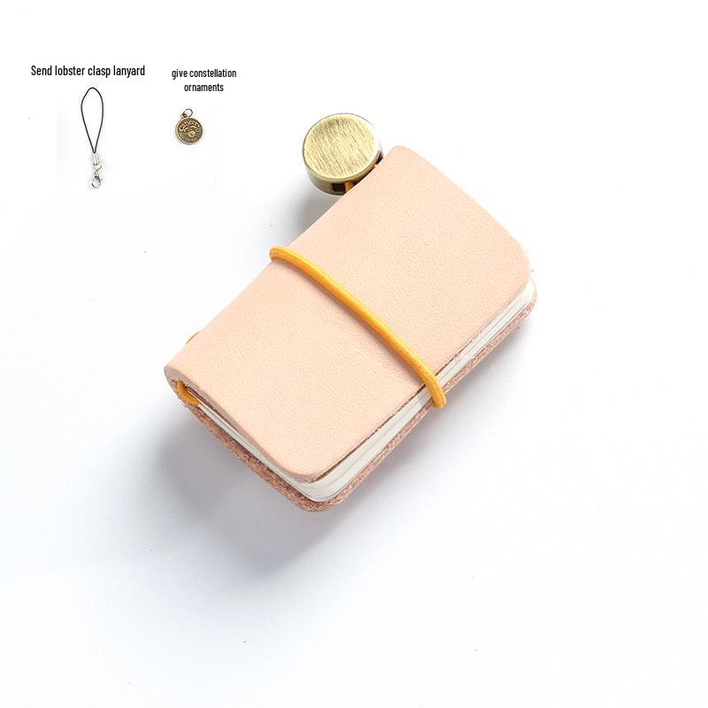 Ультракомпактный карманный блокнот-журнал из натуральной кожи