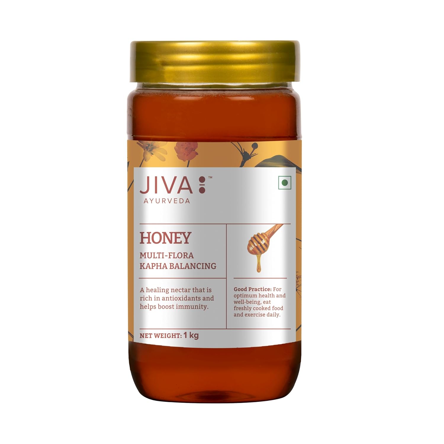

Jiva Multiflora Honey 1 Kg Pure Natural Sweetener For Daily Wellness Energy Support And Healthy Lifestyle Use Pack Of 1