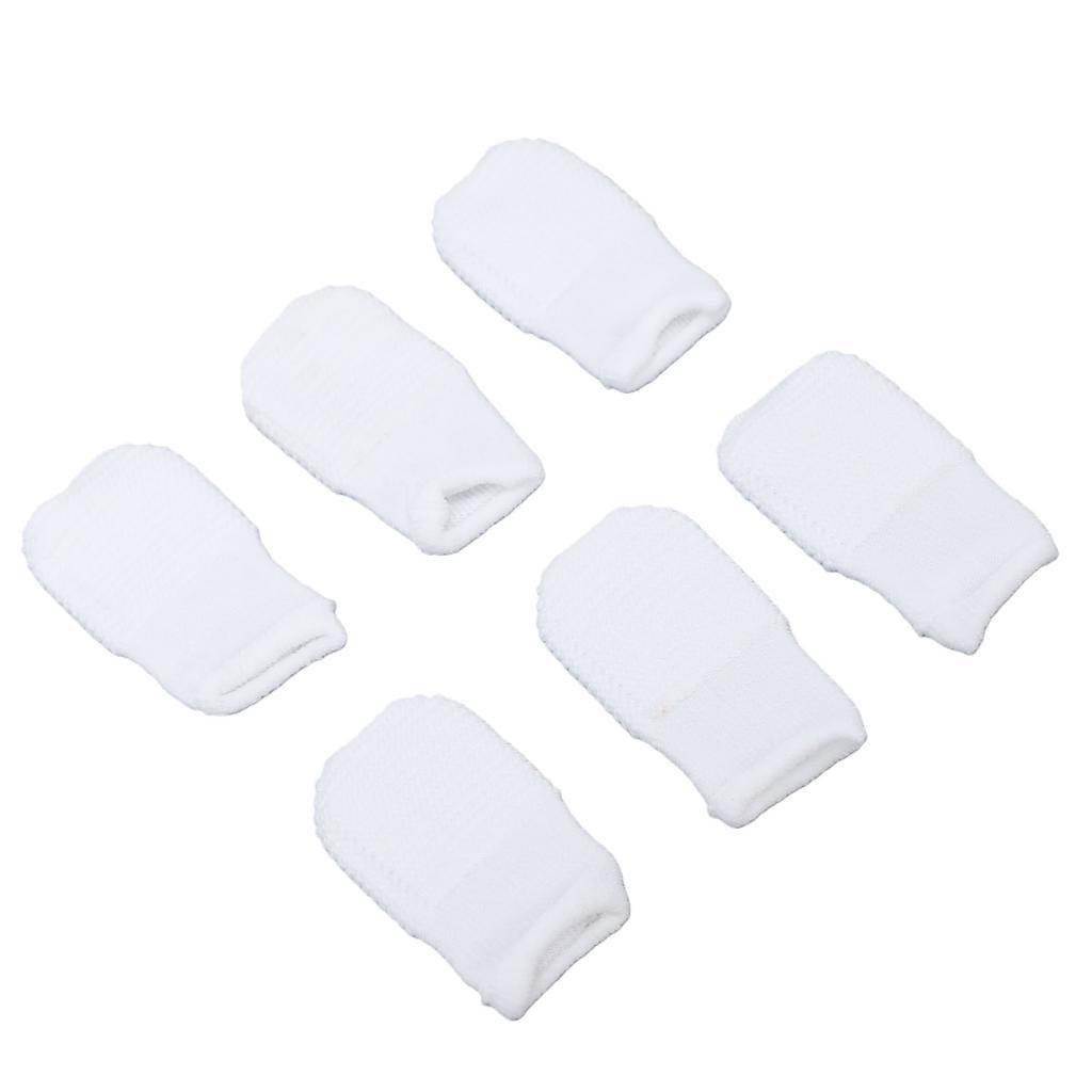 6PCS Soft Fabric Pet Finger Toothbrush Washable Comfortable Cat Pet Tooth Brushing Kit for Dogs Teeth Cleaning and Care