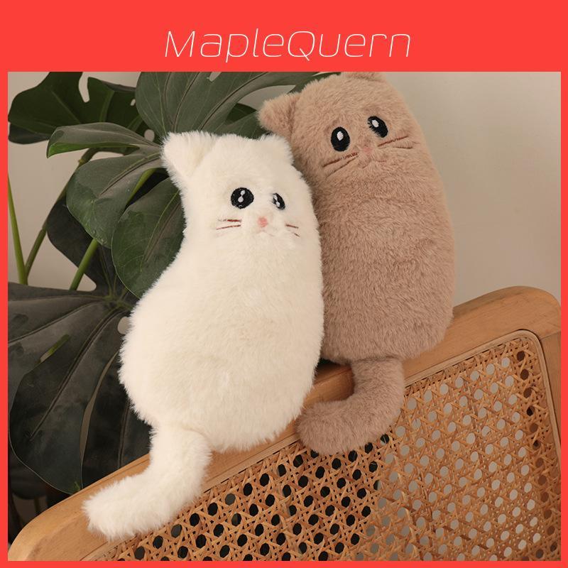 Cute Cat Plush Pencil Case With Zipper Organizer For Students And Gift Use