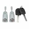 1 Pair Front Left Right Door Lock Barrel with 2 Keys for VW GOLF IV MK4 BORA POLO 9N FOX 5Z1 SKODA FABIA Exterior Parts