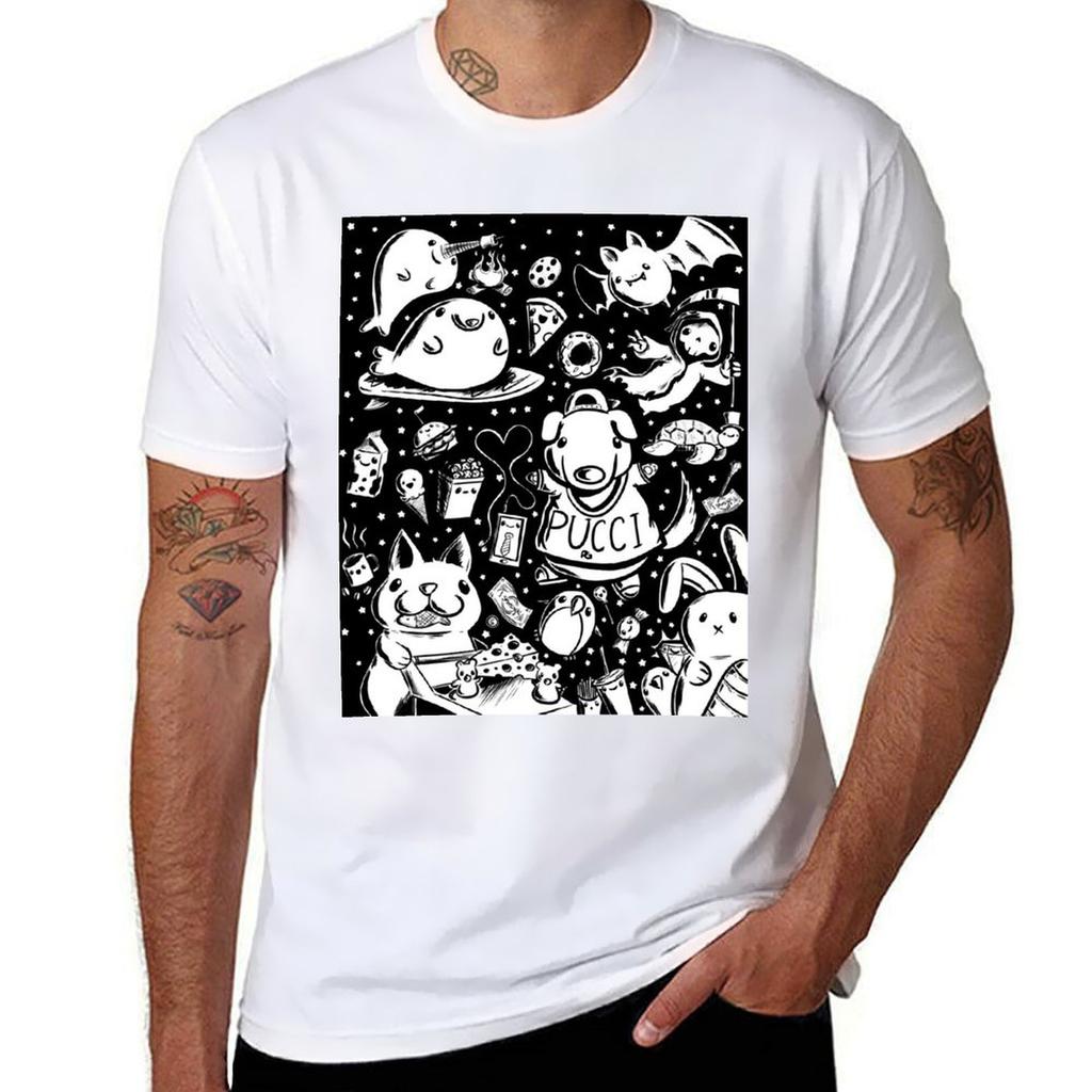 Black And White Doodles 1 Tshirt Holiday Party Tshirt For Unisex