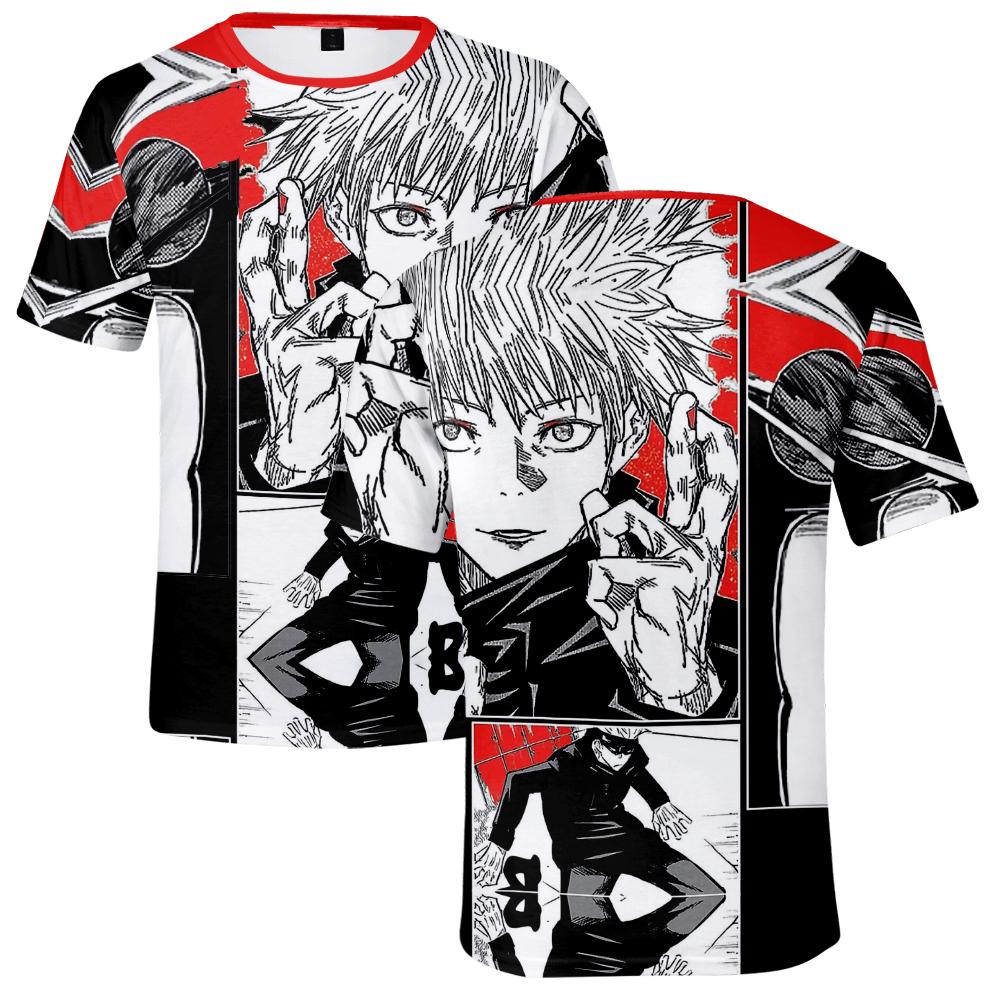 Футболка с принтом «Джу-джитсу кайсен» для женщин и мужчин, повседневные дышащие футболки, забавные свободные футболки «Джу-джитсу кайсен», футболки для улицы, большие футболки для мужчин XXS