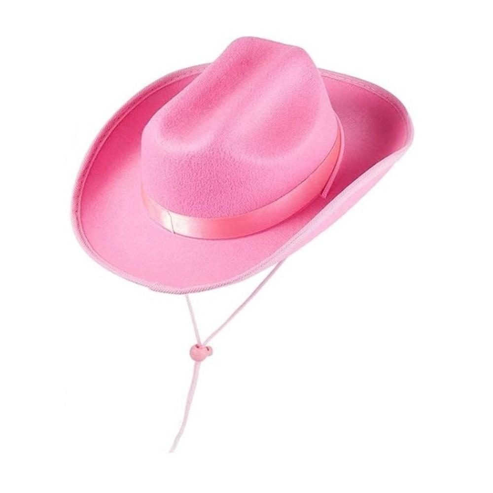 Solid Color Western Cowboy Hat Wide Brim Top Hat Classic Jazz Hat Travel