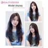 U-shaped Hair Extension Synthetic Hair Long Straight Clip In Hair Extensions False Hair Black Ren Hair Pieces for Women