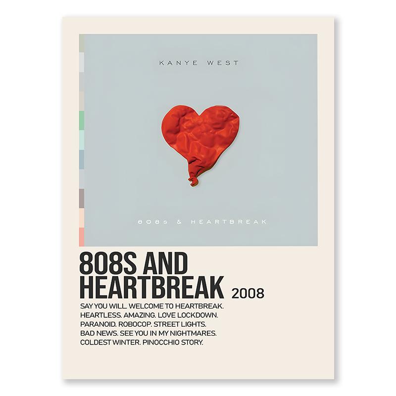 Singer Record CD Print Wall Art Popular Trendy Modern Music Gallery Poster Rock Album Hallway Living Room Decorative Painting