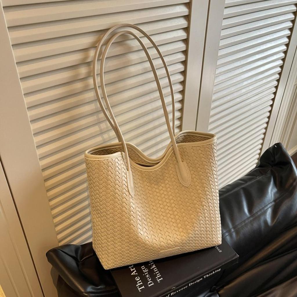 Tote Bag Women PU Woven Daily