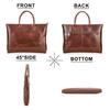 CONTACT'S Genuine Leather Handbag Men Retro Quality Large Capacity Briefcase Male Metal Zipper Daily Office Travel Laptop Bag