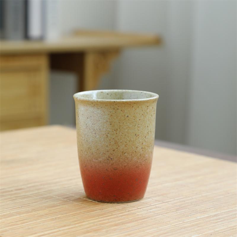 Retro Ceramic Teacup Kiln Change Small Cup Kung Fu Tea Bowl Coffee Cup Coarse Pottery Kiln Change Master Cup