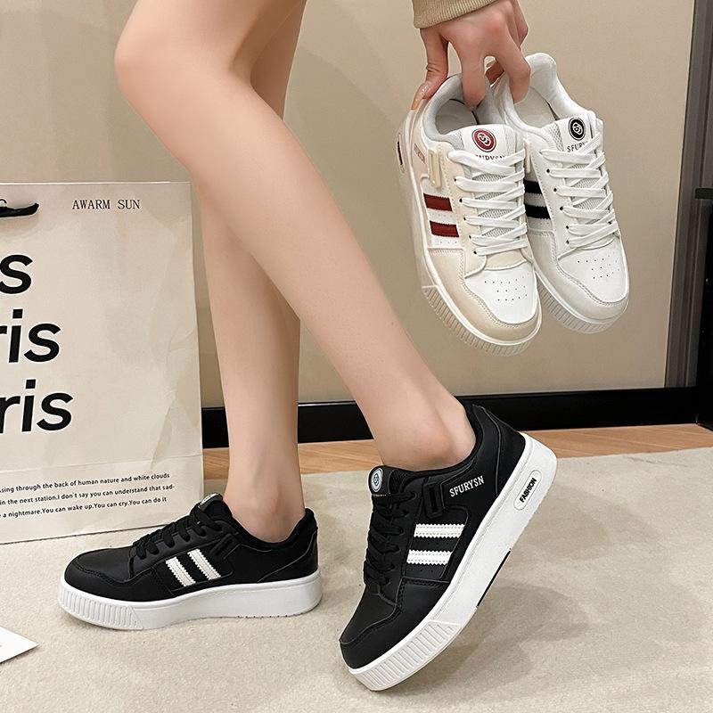 

Thick-soled heightening versatile casual shoes women s 2024 autumn new popular low-top board shoes casual sports white shoes tide 35