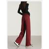 Anchor Red Narrow Version Wide-leg Pants Spring New Style Red High-waist Drape Slim Floor-length Straight Pants Women's Trousers