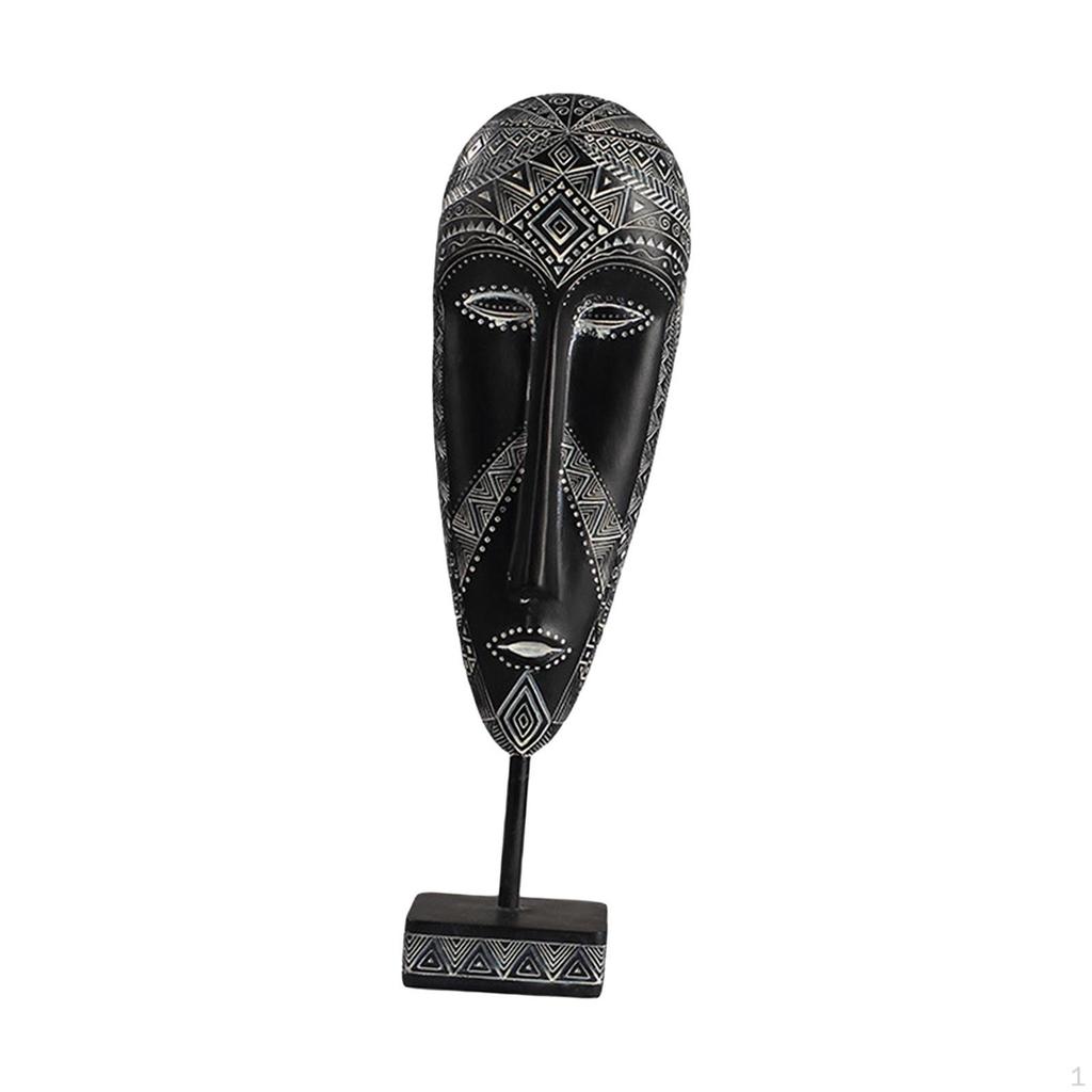 Afrikansk Skulptur Bordsdekoration Handskulpterad Samlarobjekt Retro Abstrakt Konst Staty Skrivbord