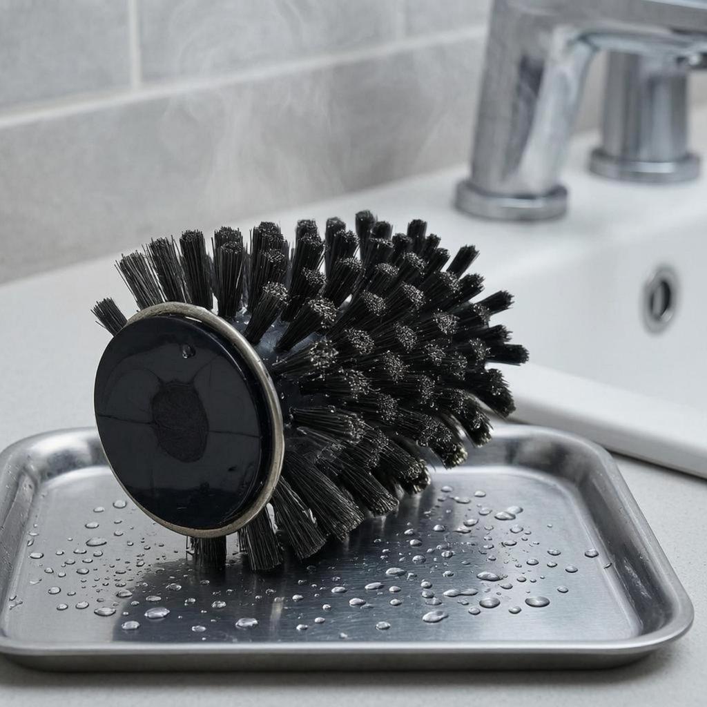 Electric Barbecue Cleaning Brush HeadDense Bristles Grill HeadCylindrical Head