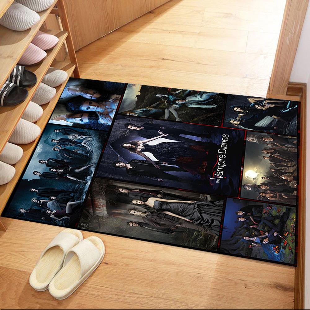Le serie TV drammatiche romantiche sui vampiri I tappeti quadrati sono un'ottima scelta per soggiorni, camere da letto, arredamento della casa e come regali.