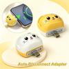 Cartoon Cat Auto Disconnect Adapter Auto Disconnect Power Separator  Phone Charging